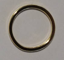 Регулятор, кільце білизняне для бретелі Z-12, золото метал 17 мм
