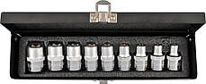 Набір головок TORX YATO YT-0521 1/2"(9 предметів)