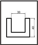 Профіль П-обр. 24х60x2000 мм пінопластовий ПСБ-35., фото 4