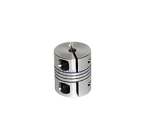 Гнучка сильфоновая муфта для крокового двигуна 6х6 М (L25, D20)
