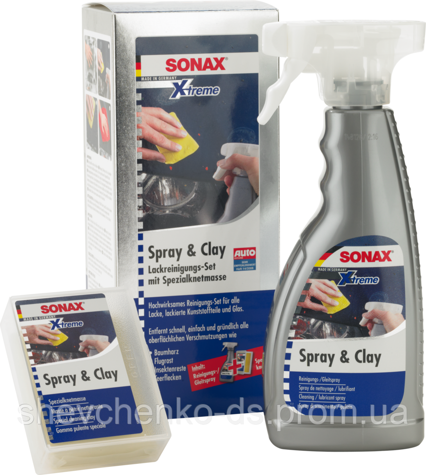 Набор для очистки кузова автомобиля SONAX XTREME Spray & clay 203241 - фото 1 - id-p51454632