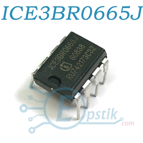 ICE3BR0665J, SMPS контролер живлення 650V, DIP8