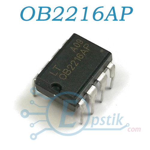 OB2216AP, PWM контролер живлення, DIP8