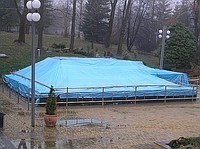 Тенты для бассейнов, накрытия для бассейнов Тарпаулин - фото 1 - id-p112240