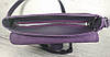 42 Натуральна шкіра, Сумка крос-боді жіноча, баклажан матовий (фіолетова, лілова), фото 6