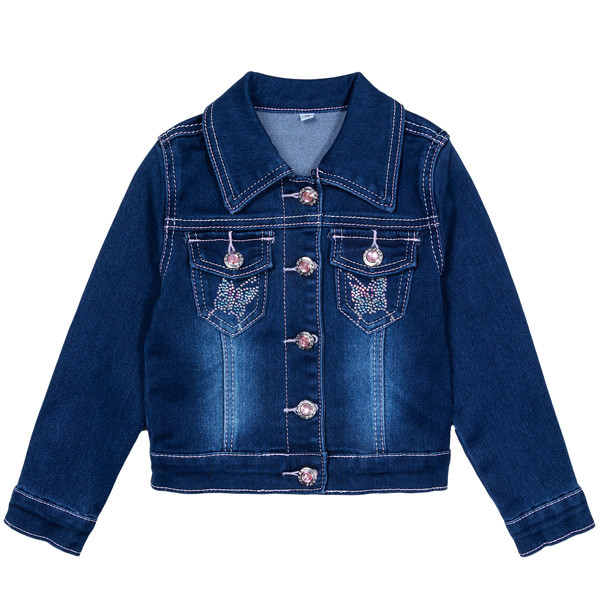 Піджак джинсовий для дівчинки, фото 1