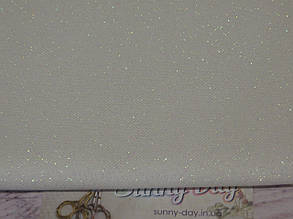 3984/11, Murano Lugana, колір - Pearl Flecked White/білий з перламутровим люрексом, 32 ct