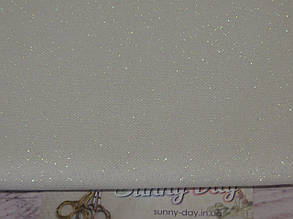 3984/11, Murano Lugana, колір - Pearl Flecked White/білий з перламутровим люрексом, 32 ct