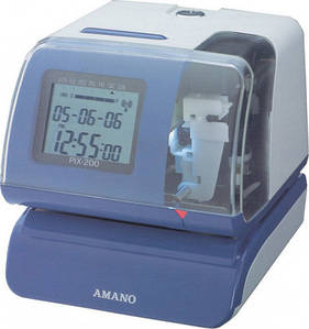 Автоматичний штамп годинник AMANO PIX 200