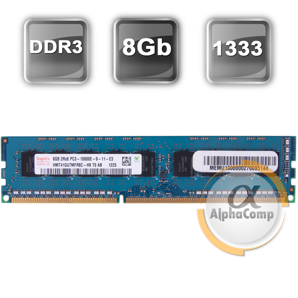Модуль пам'яті DDR3 8Gb ECC Hynix (HMT41GU7MFR8C-H9) 1333 БВ