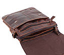 Чоловіча шкіряна сумка BB3863 коричнева, фото 6