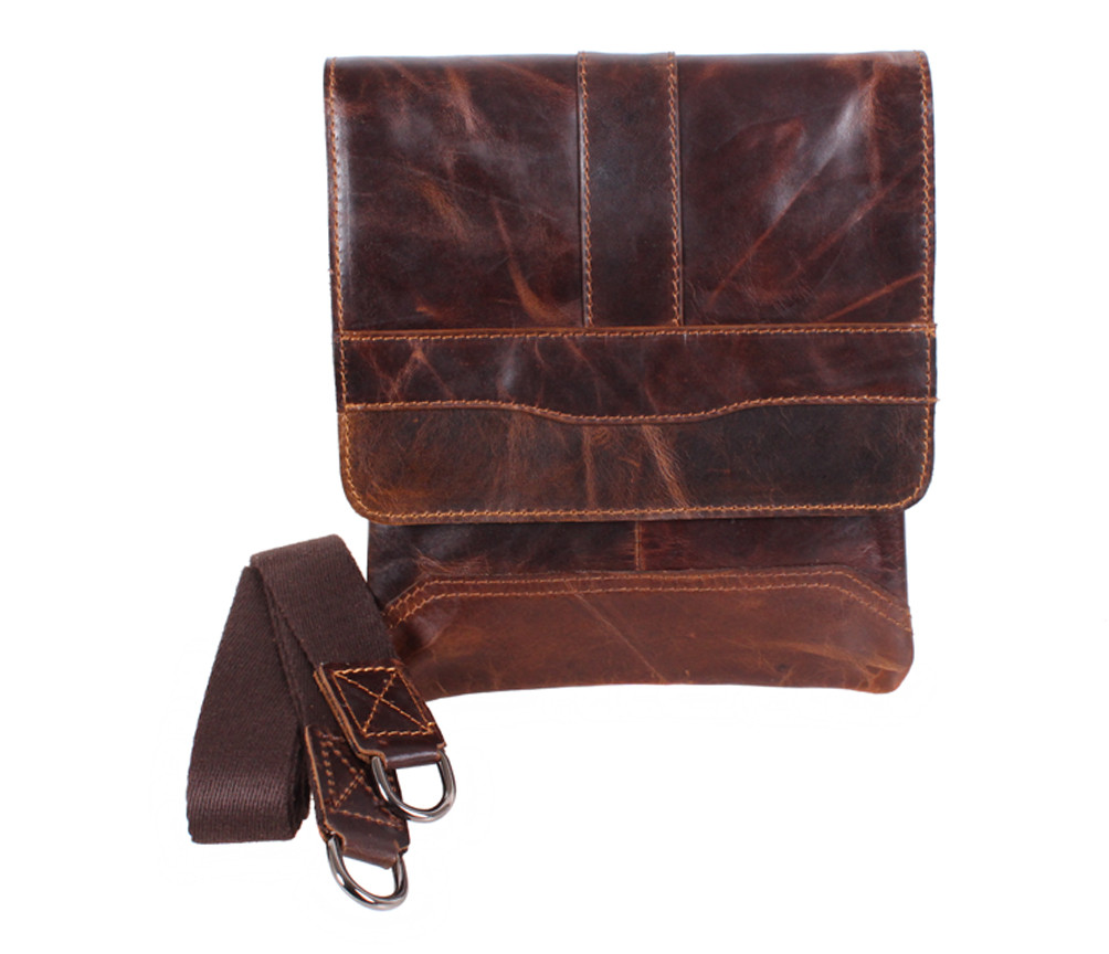 Чоловіча шкіряна сумка BB5341 коричнева