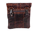 Чоловіча шкіряна сумка BB5341 коричнева, фото 2