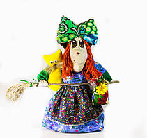 Текстильна Лялька Баба-Яга середня 30-35 см
