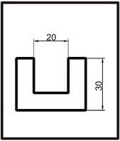 Профіль U-обр. ПСБ-35 30х20x1000мм.