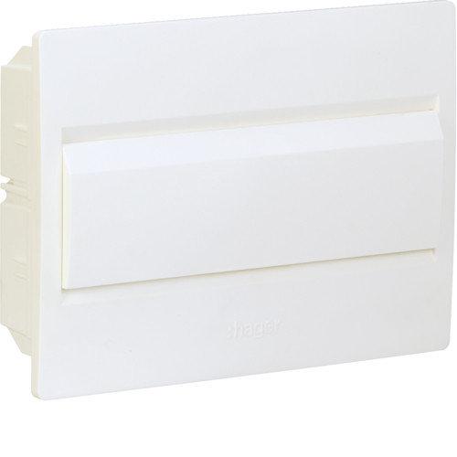 Вбудовуваний щит Hager Cosmos VR112PD 12 модулів з білої дверцею, фото 1