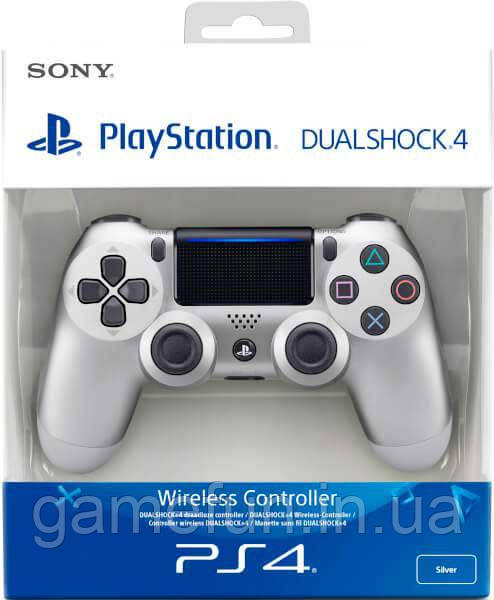 Джойстик PS4 V2 Dualshock 4 Controller Срібний (Оригінал)
