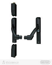 Замок NEMEF для евакуаційного виходу накладний 3650/1 N N: black (RAL 9005) 2 Locking 9мм