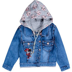 Піджак джинсовий для Міні Маус трикотажний капюшон