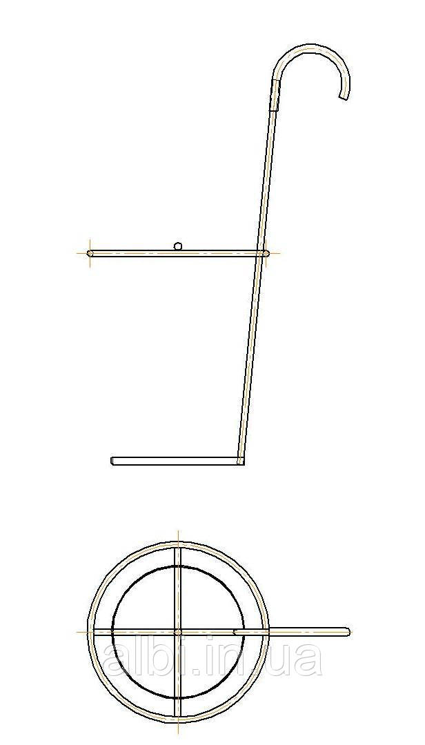 Кошик для сушіння парасольок із кулею