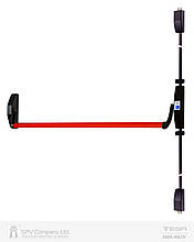 Замок TESA для евакуаційного виходу 1930908 NR N: black (RAL 9005)/R: red (RAL 3000) 2 Locking 900мм 8мм