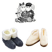 Домашні чуні з овчини