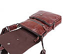 Чоловіча шкіряна сумка BR8006 коричнева, фото 6