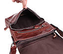 Чоловіча шкіряна сумка BR8006 коричнева, фото 8