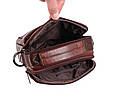 Чоловіча шкіряна сумка BR9354 коричнева, фото 7