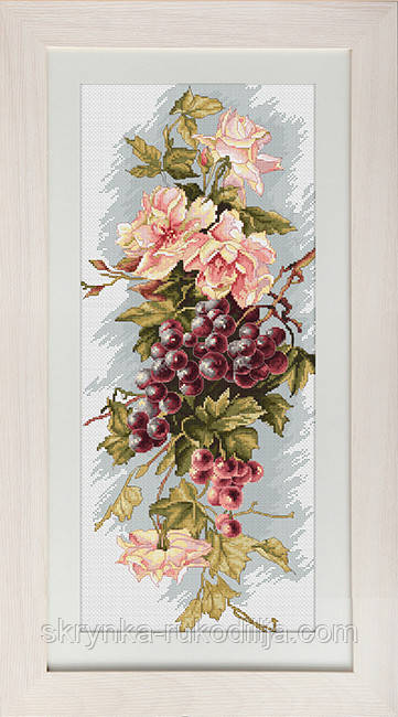 Набір для вишивки хрестиком B212 Luca-S Композиція з виноградом ЛУКА-С