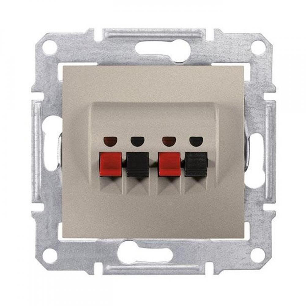 Аудиорозетка подвійна Титан Sedna Schneider, SDN5400168