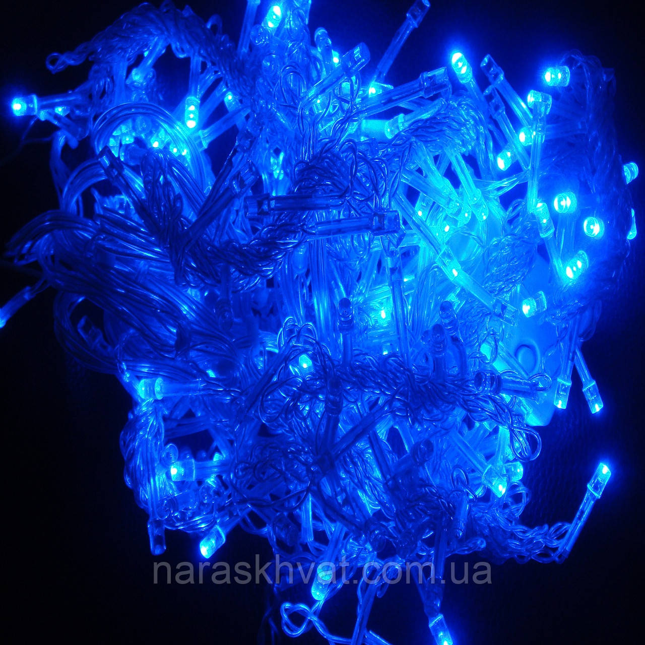 Гірлянда Нитка LED L400 блакитна