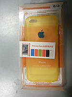 Силиконовый чехол-накладка для iPhone 5G золото