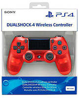 Джойстик PS4 V2 Dualshock 4 Controller Red Crystal (Оригинал)