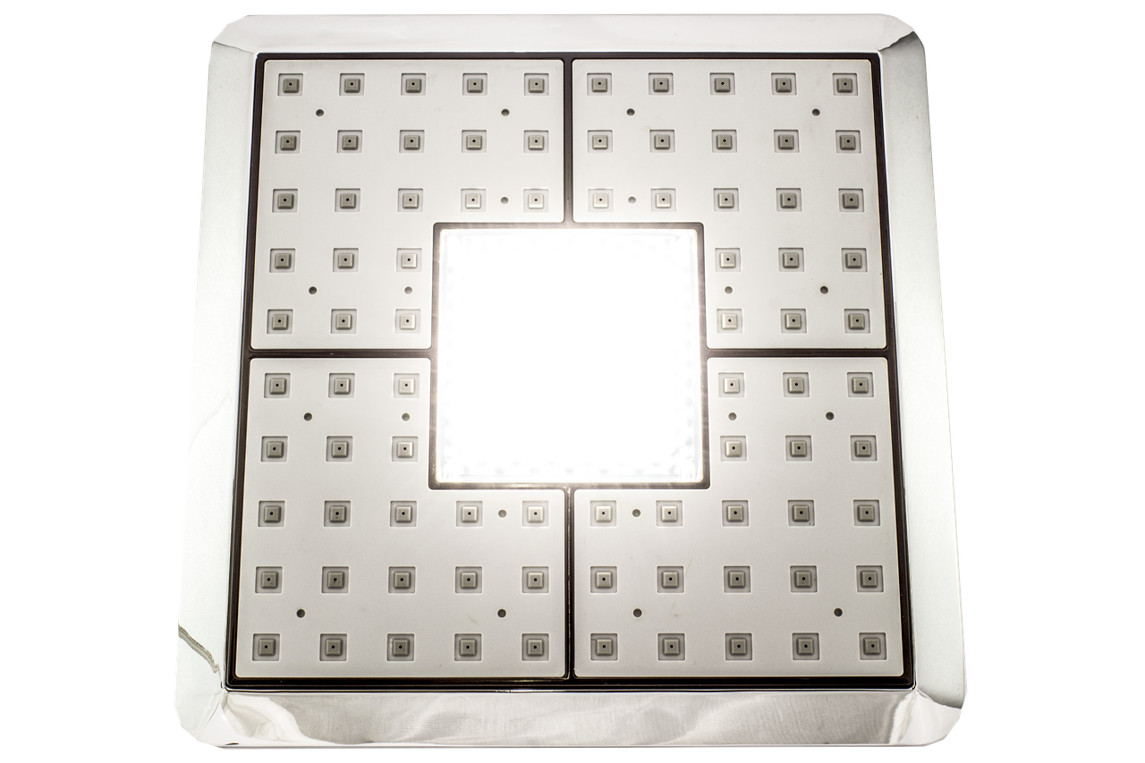 Душ потолочный, квадратный 235х235 мм. c подсветкой ( Л 235х235 П ) - фото 3 - id-p683681800