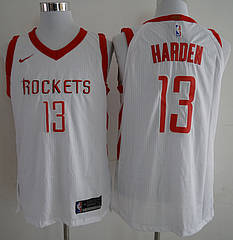 Вишивка біла чоловіча майка Nike Harden№13(Харден) команда Houston Rockets NBA
