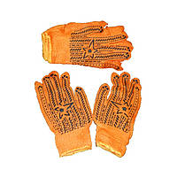 Рукавички робочі Зірка оранжеві