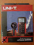 Анемометр UNI-T UT361, діапазон 1,00-30,00 м/с; 0-40ºC; 0-999900m3/min, пам'ять 2044, фото 11