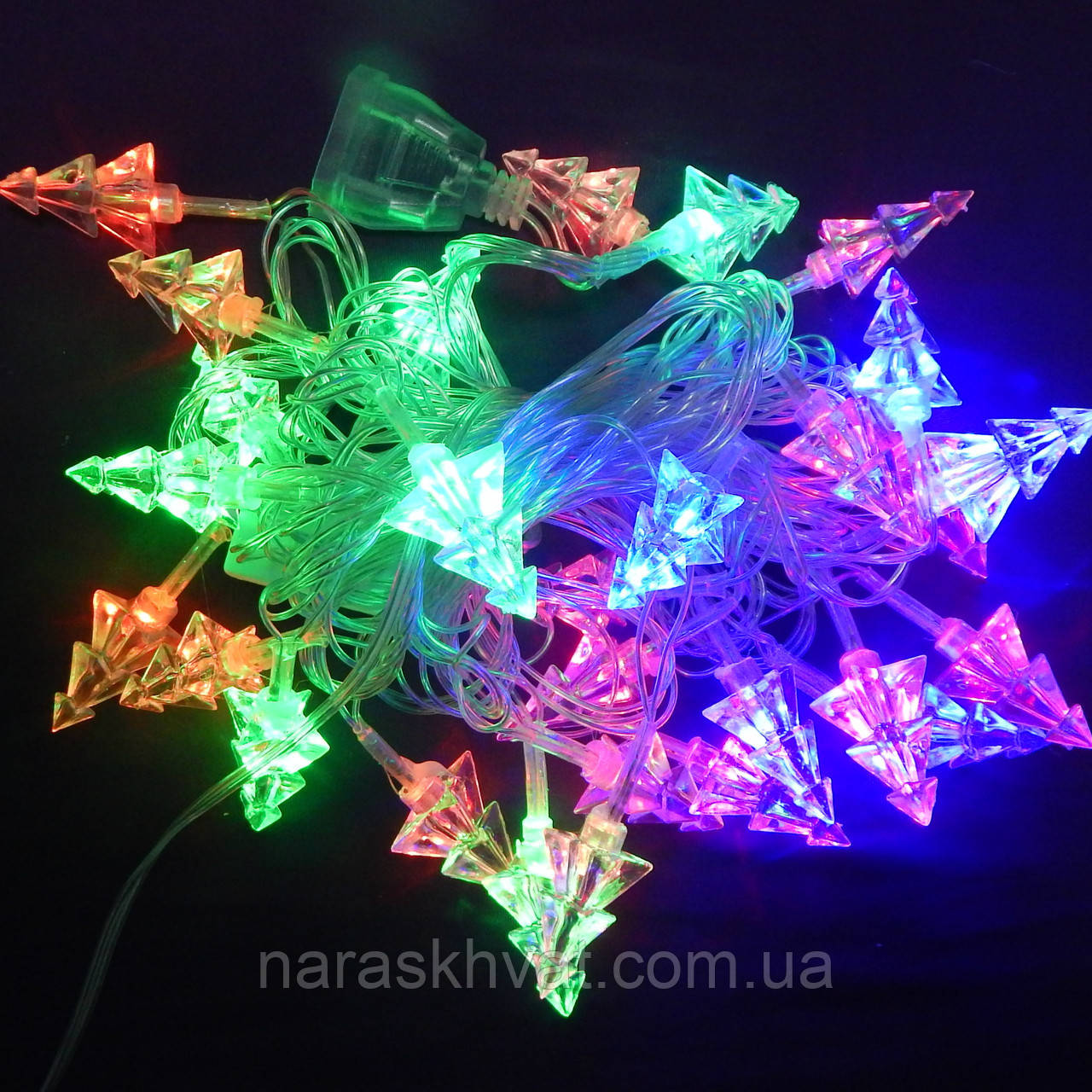 Гірлянда Ялинки 3D LED 28 мульти