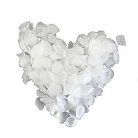 Конфетті "Пелюстки троянд" тканинні 0,5 кг (білі)