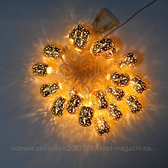 Гірлянда Золотий Бочечка LED 20, фото 1