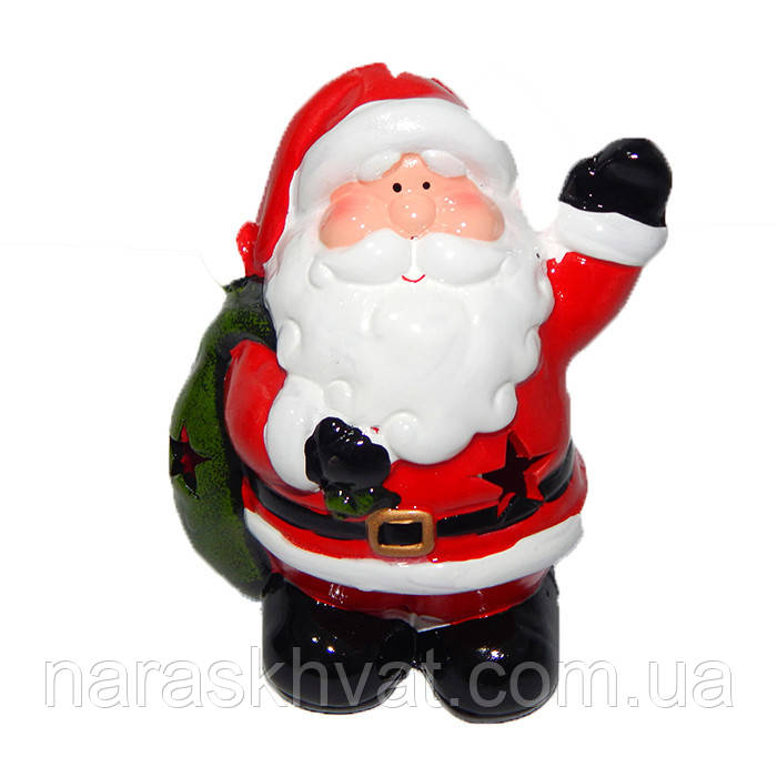 Підсвічник "Дід Мороз із мішком подарунків" , фото 1