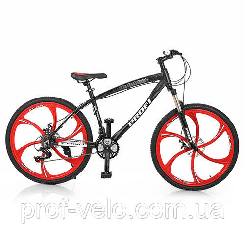 Велосипед спортивний 26"-17" Profi BLADE 26.1B чорний