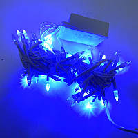 Гірлянда Нитка Конус-рис LED 100, синій, білий дріт