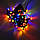 Гірлянда Нитка Кристал LED 100, мульти, чорний дріт, фото 4
