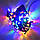 Гірлянда Нитка Кристал LED 100, мульти, чорний дріт, фото 5