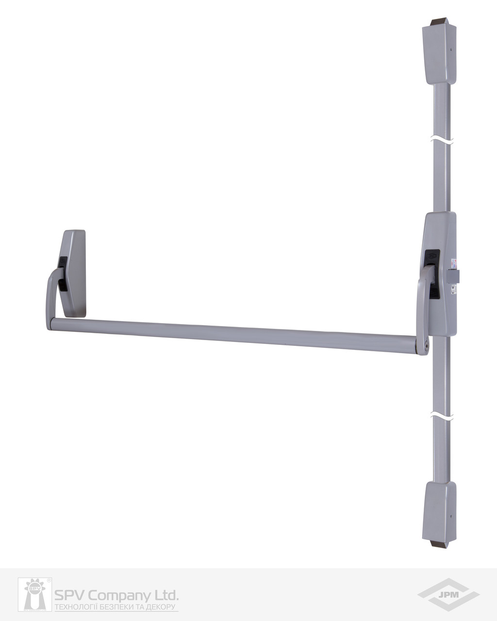 Замок JPM для евакуаційного виходу 890300-01-2-Z_Cross_bar_89_Rim_latch P P: silver (RAL9006) 3 Locking 850мм