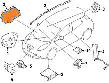 Подушка безпеки airbag пасажирська в торпеді Nissan Leaf ZE0 / AZE0 (10-17) K8515-3NA0A, фото 6