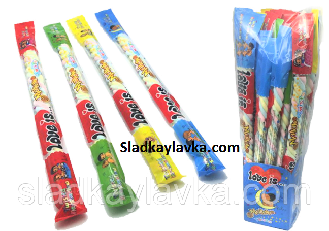 Жувальний зефір косиця Love Is 24 шт (64), фото 1