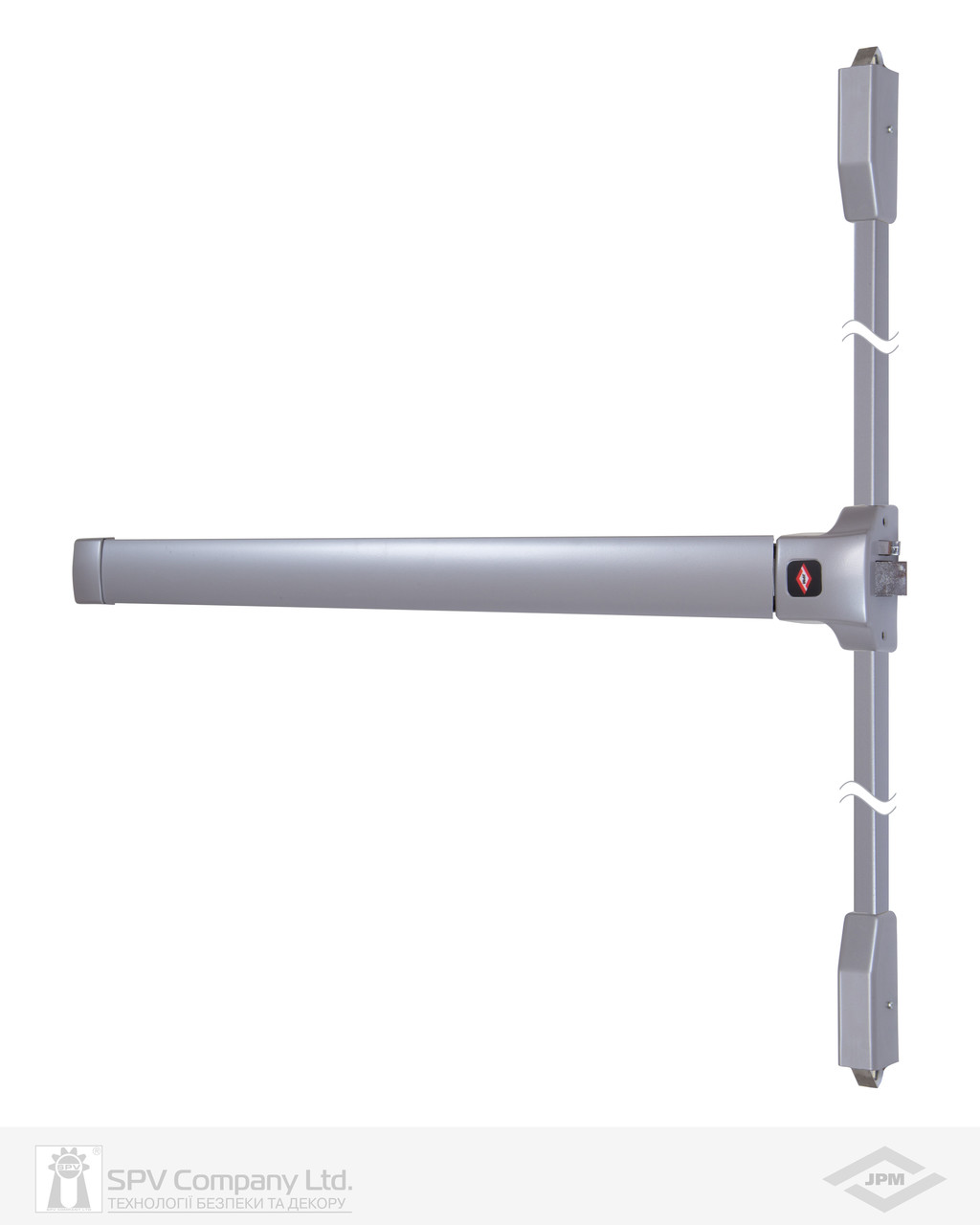 Замок JPM для евакуаційного виходу накладний PJ3000-08-0A_PED90+ P P:silver (RAL 9006) 3 Locking 845мм